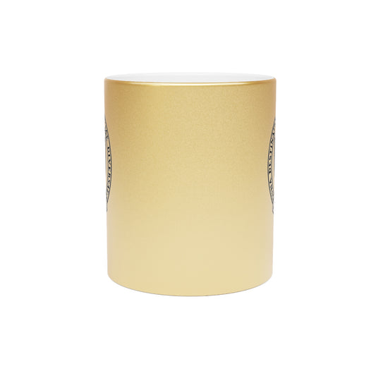 Gold Mills College Crest Mug