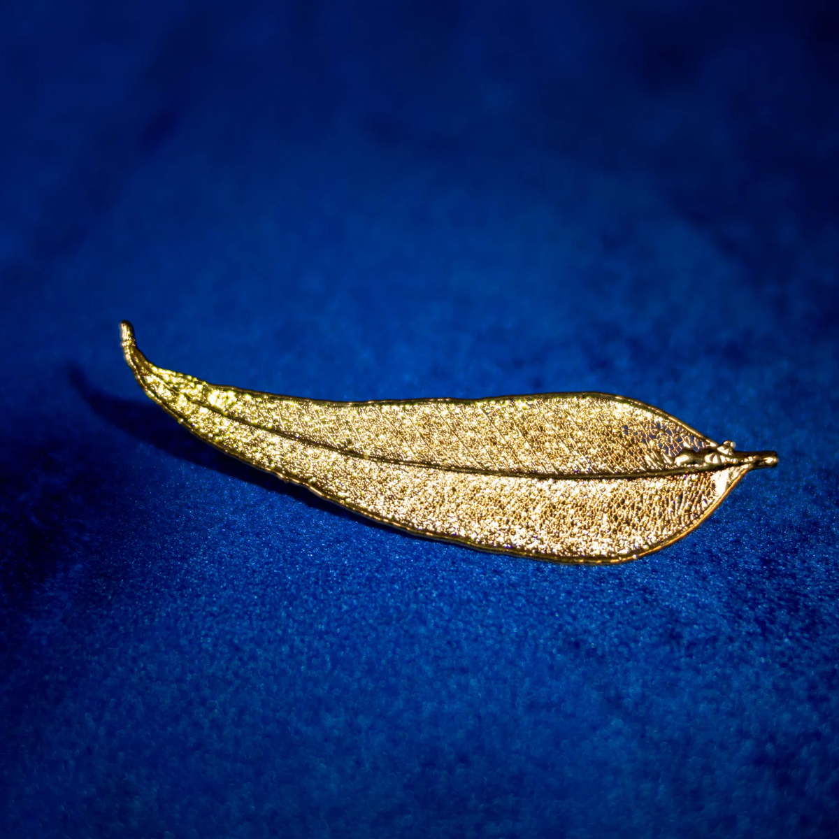 Eucalyptus Leaf Pin: Gold