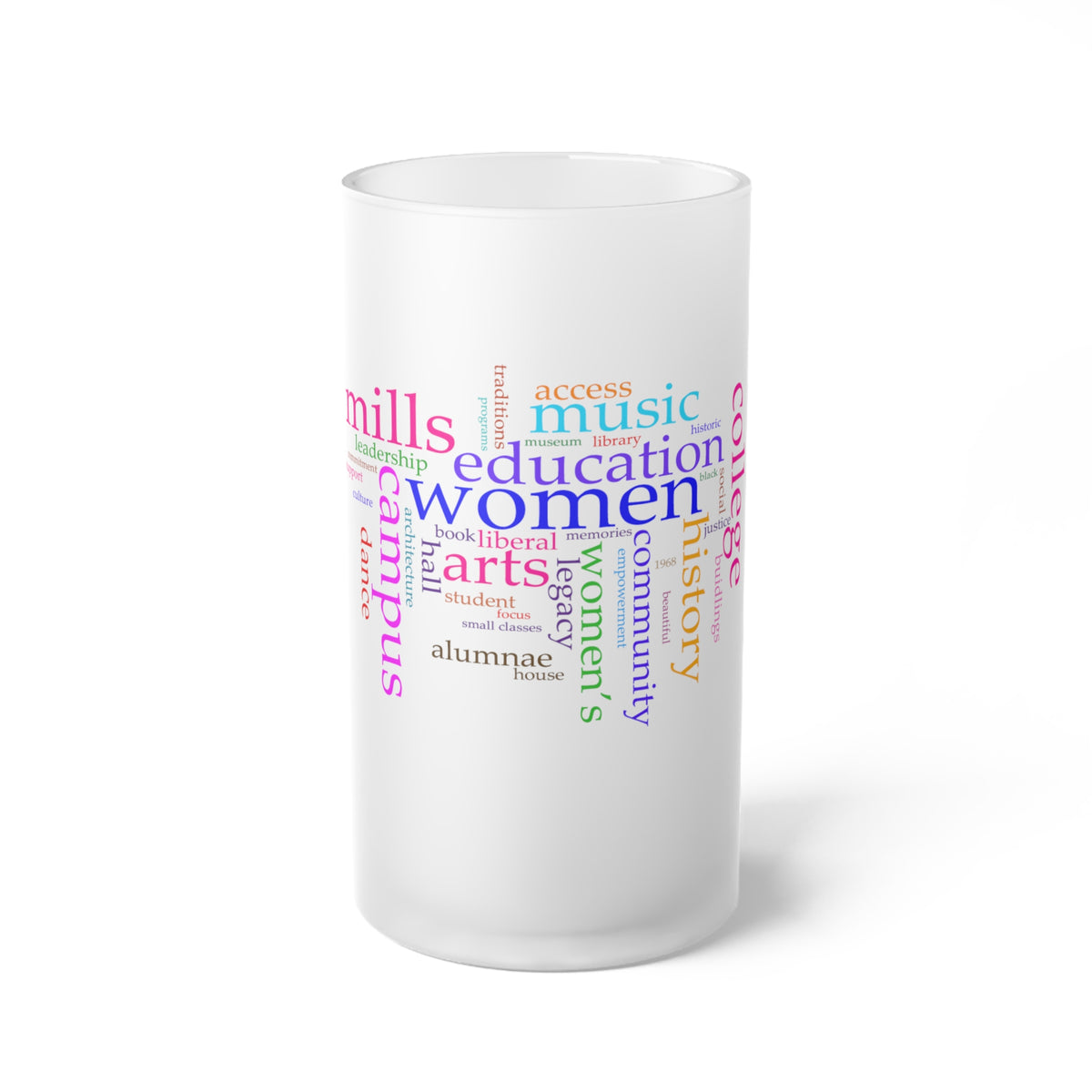 What Mills Means Frosted Glass Mug