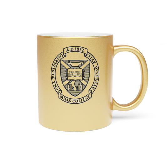 Gold Mills College Crest Mug
