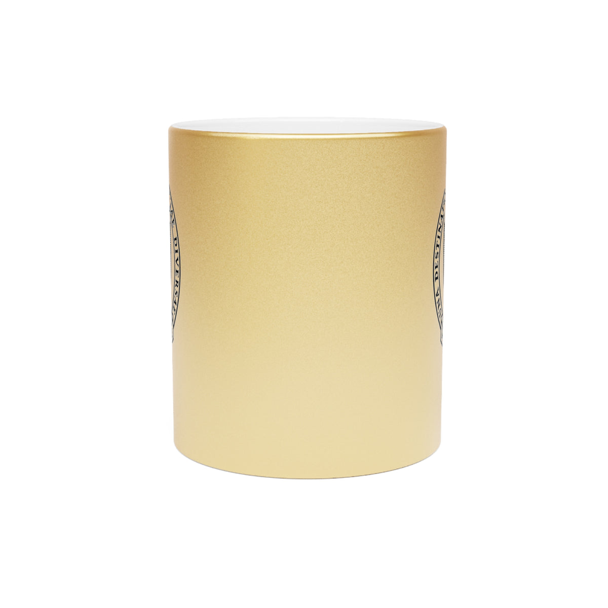 Gold Mills College Crest Mug