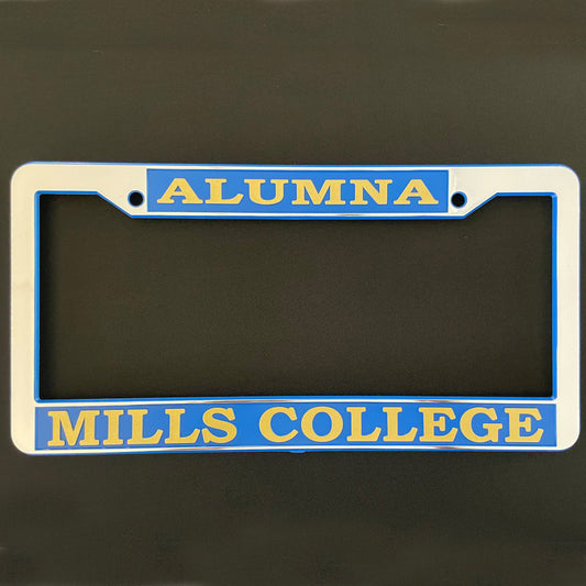 Mills Alumna License Plate Frame