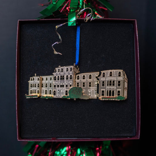 Mills Hall Ornament — Limited Edition Brass (24k Gold Finish)