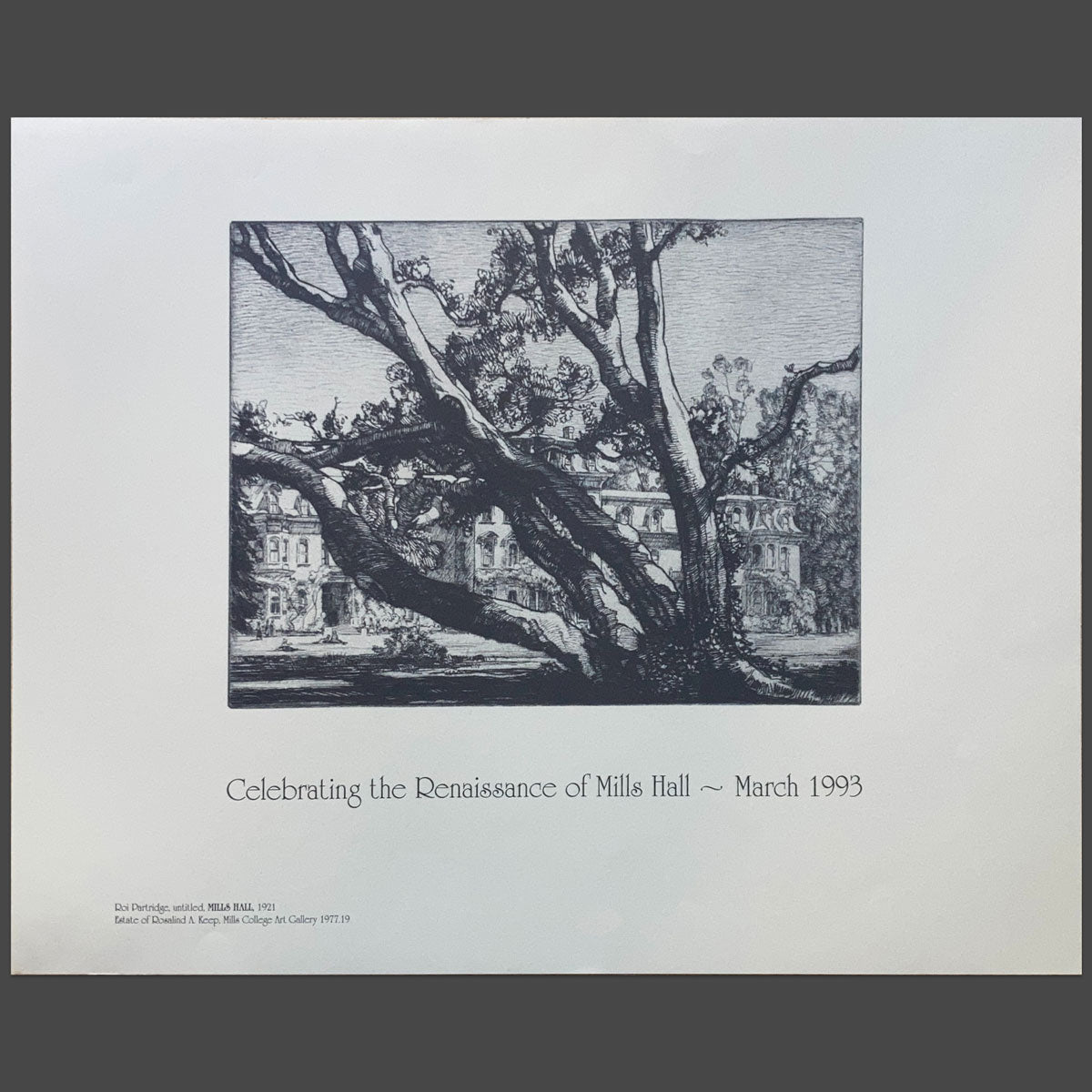 Renaissance of Mills Hall Poster — Roi Partridge (1921)